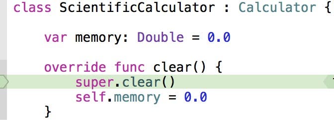 Run the ScientificCalculator object's clear method