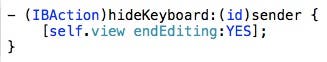 hideKeyboard code