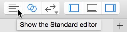 Select the standard editor button