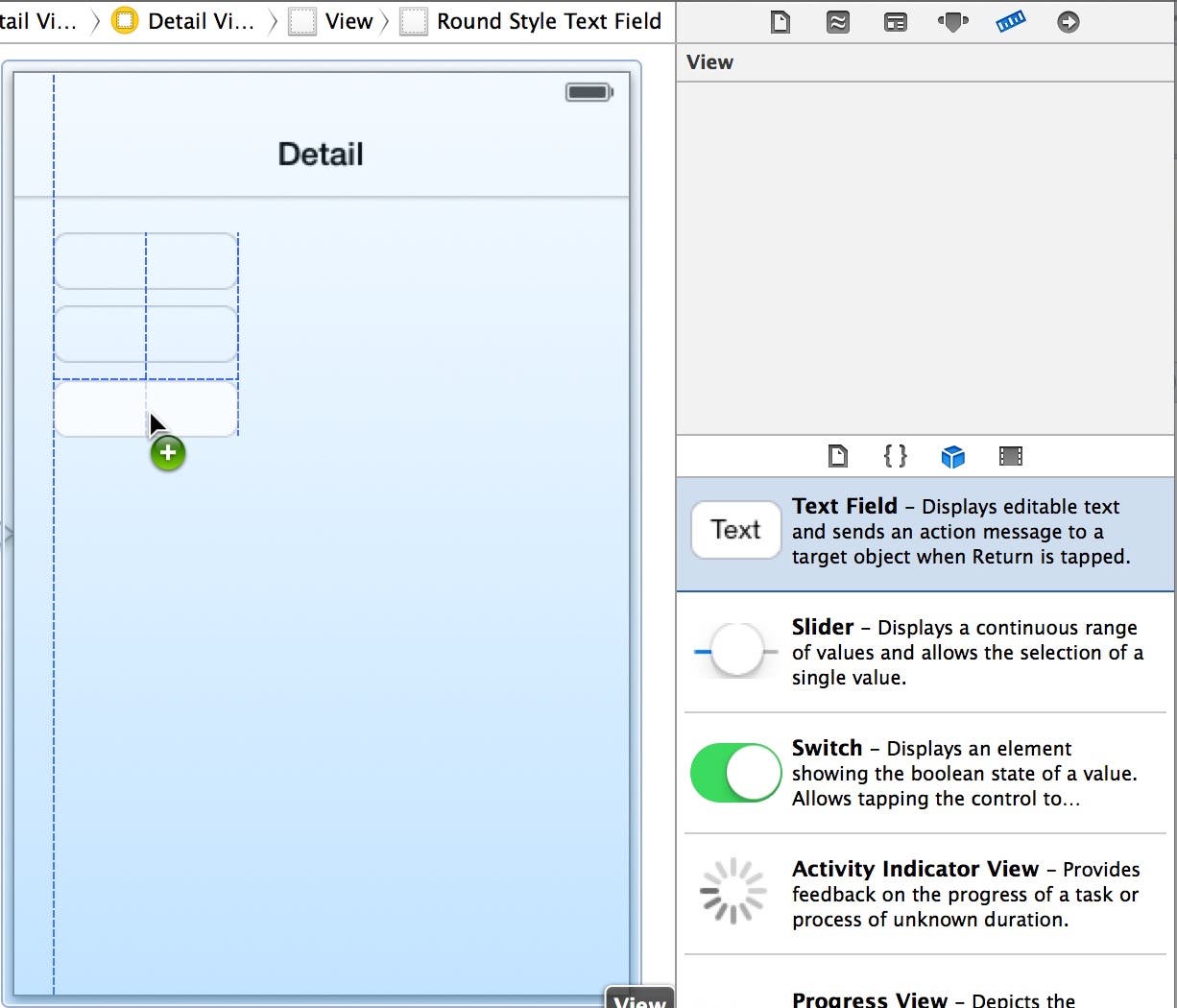 Creating multiple text field objects