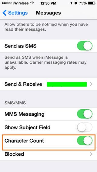 Tip of the Day: How to Turn on Character Count in Messages